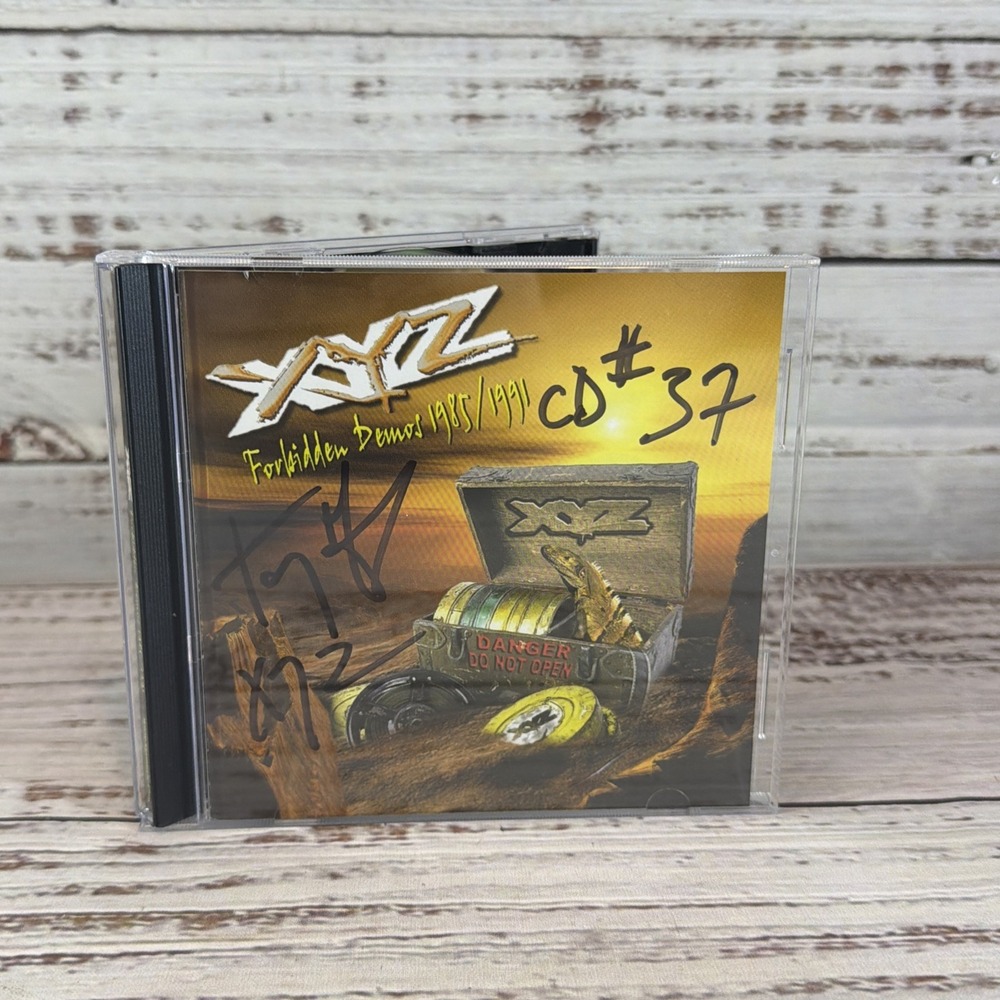 XYZ Forbidden Demos 1985/1991 CD Signed Numbered 37 Rare Hard Rock Metal